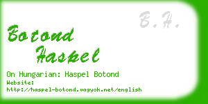 botond haspel business card